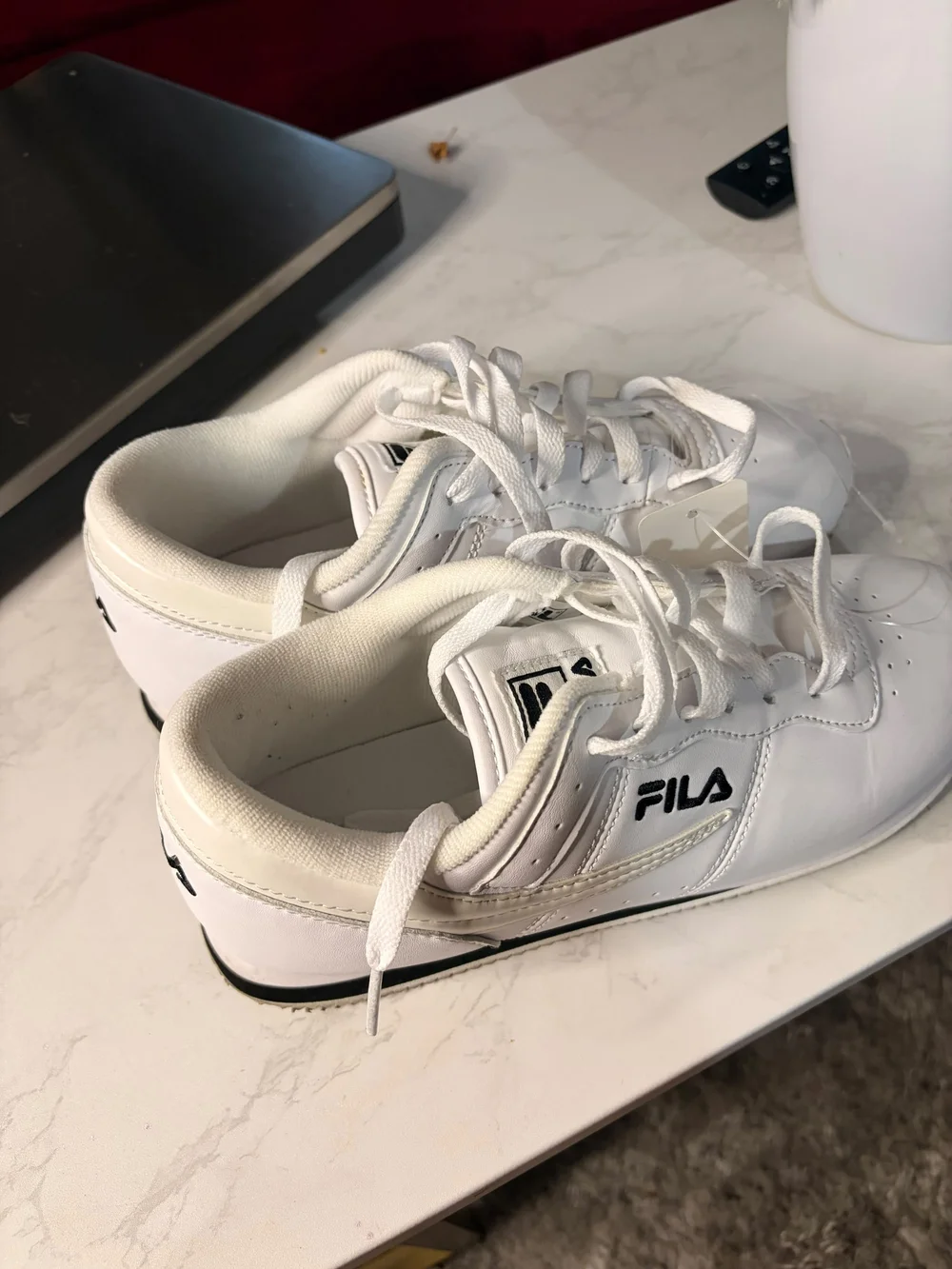 Fila Kids White Low-Top Sneakers